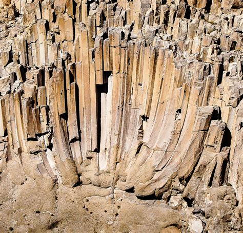 Columnar joint rosette in Bishop Tuff, Owens River Gorge | Flickr ...