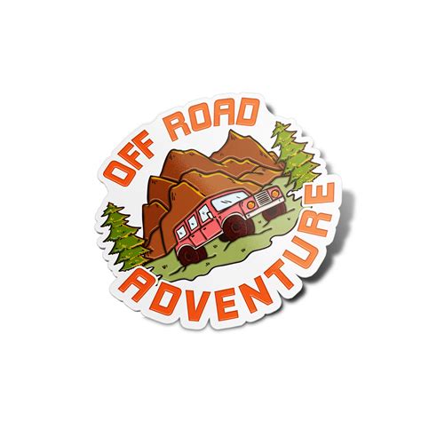 Off Road Adventure Nature Sticker – GirlsPrintingHouse