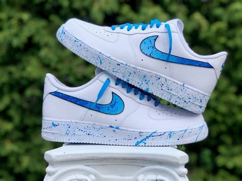 Custom Air Force 1 Splatter Nike Swoosh AF1 Custom AF1 | Etsy