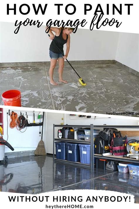 DIY Garage Paint: Rustoleum Rock Solid | Garage floors diy, Clean garage floor, Garage floor paint