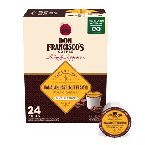 Don Francisco's Coffee Hawaiian Hazelnut Flavored Medium Roast K-Cup ...