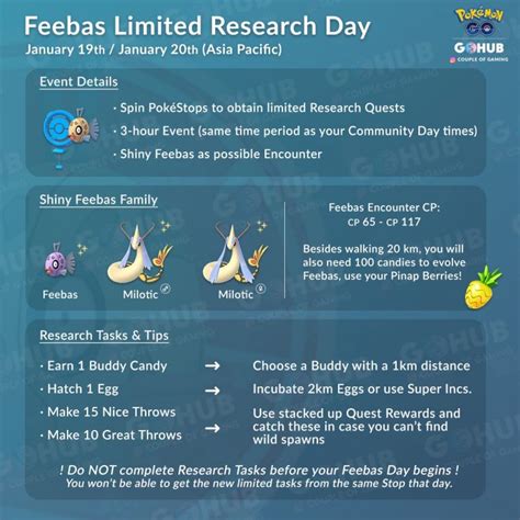 Feebas Limited Research Day announced: shiny Feebas is coming! | Pokémon GO Hub