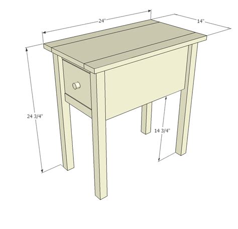 Narrow Cottage End Tables | Diy furniture plans, Furniture plans, Diy furniture