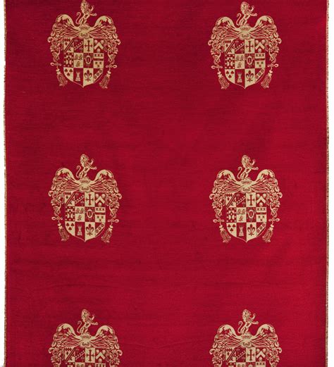 Regal Crest Tapestry Fabric - Fleur de Lys Tapestries