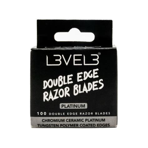 Double Edge Razor Blades - 100 Pack | LEVEL3 | Barber Temple Australia