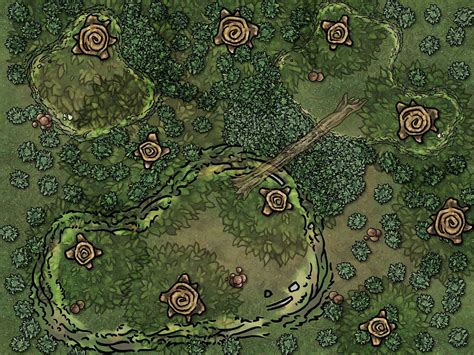 Forest Encounter Battle Map | Inkarnate - Create Fantasy Maps Online