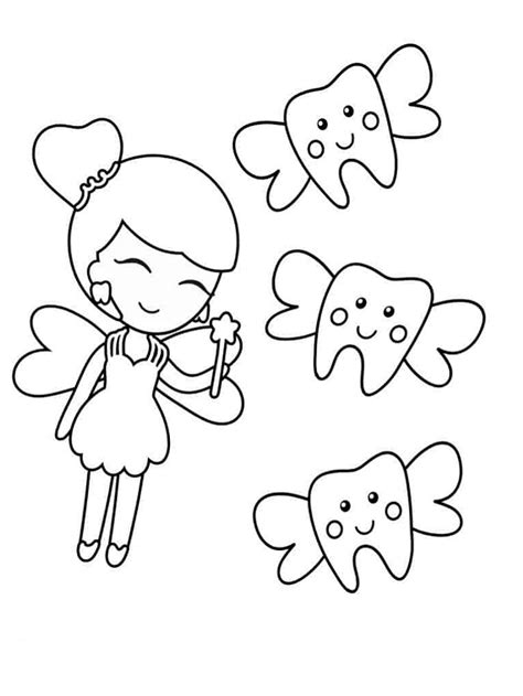 Tooth fairy coloring pages printable - watchmine