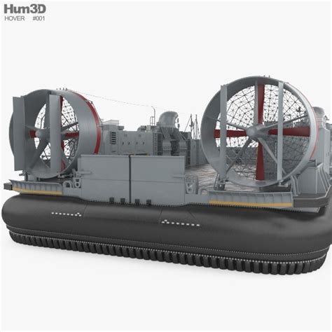 Landing Craft Air Cushion 3D model - Ship on Hum3D