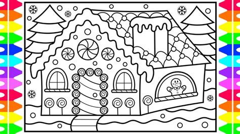 Gingerbread House Drawing