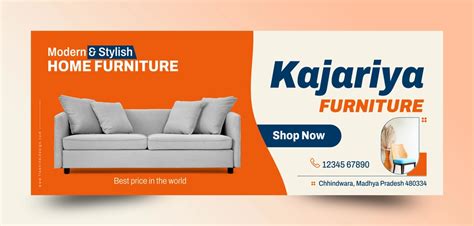 Premium Quality Furniture shop banner template - Free Hindi Design