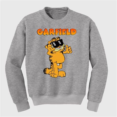 Garfield Sweatshirt | Sweatshirts, Printed sweatshirts, Sweatshirt fashion