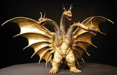 Grand King Ghidorah (resin model sculpted by Akira Ibaraki) - M-Arts, 2007 | Godzilla, Kaiju ...