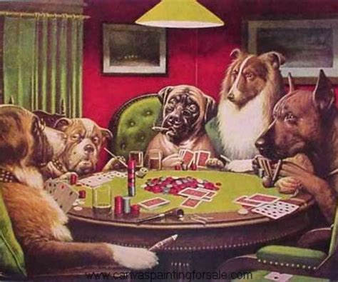 Dogs Playing Poker