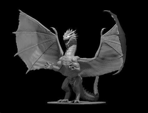 Red Dragon Ancient Miniature Model for D&D Dungeons and Dragons, Pathfinder and Tabletop Rpgs - Etsy