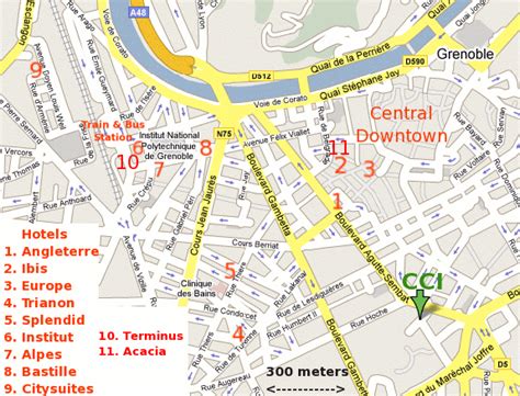 Grenoble Map - France