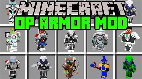 Minecraft OVERPOWERED ARMOR MOD! | CRAFT WORLD'S STRONGEST ARMOR! | Modded Mini-Game - YouTube