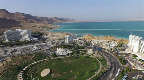 Aerial Dead Sea at Hotels Area in Israel Editorial Photo - Image of middle, yehuda: 75519371