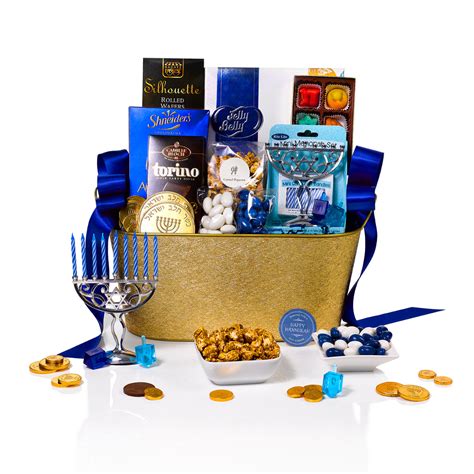 Elegant Hanukkah Gift Basket | Gift Kosher