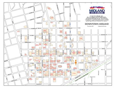 Downtown Midland Map - Midland Texas • mappery