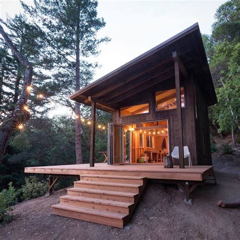 Timber Cabin with Decks in the California Redwoods - Tiny House Blog