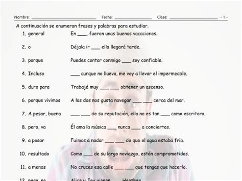 Linking Words and Connectors Spanish Study Sheet | Teaching Resources