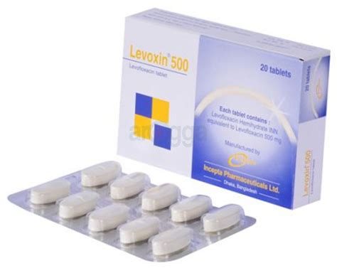 Levoxin 500 Tablet 500mg - medicine - Arogga - Online Pharmacy of ...