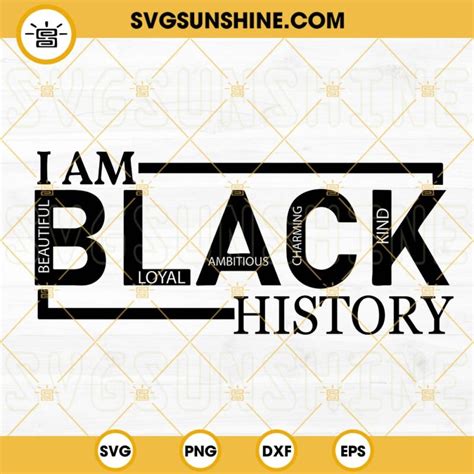 I Am Black History SVG, Melanin SVG, Black Definition SVG, Black ...