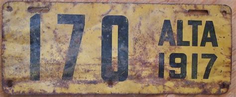 ALBERTA 1917 PASSENGER plate 3 DIGIT | A 1917 Alberta three … | Flickr