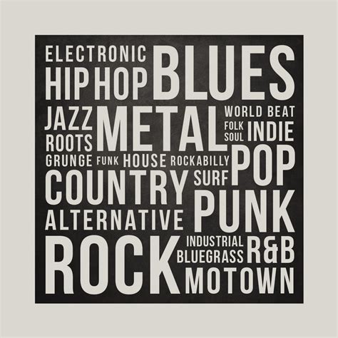 Music Genres Art Print by ManMade Art – ManMade Art Inc.