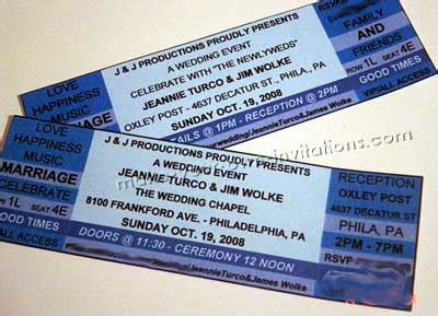 Concert Ticket: Template For Concert Ticket Invitation