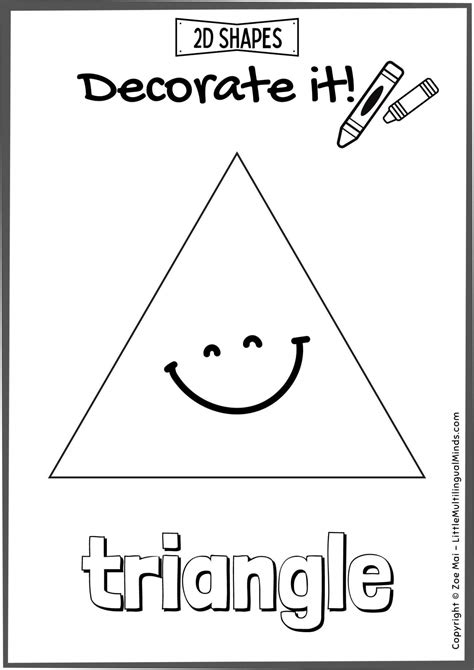 Triangle worksheets for preschool - Worksheets Library