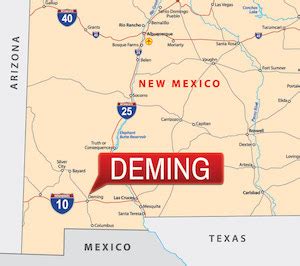 Map Of Deming New Mexico - Topographic Map World