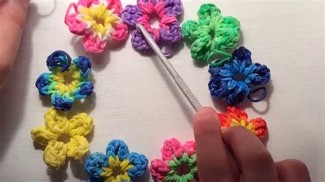 How to make a Flower Charm -With Just Your Hook! (Rainbow Loom) - YouTube