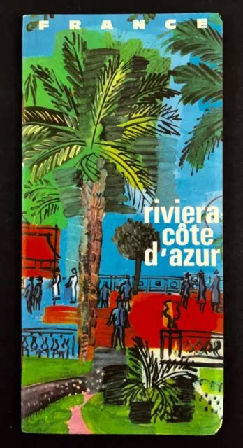 1961 RIVIERA COTE D'Azur France Vintage Travel Brochure Tourist Recreation Maps $13.50 - PicClick