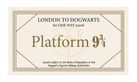 Hogwarts Express ticket. Vector illustration 12782664 Vector Art at ...