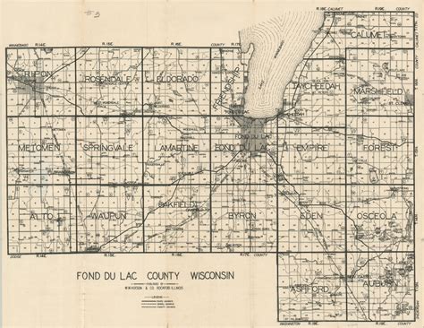 Fond Du Lac County Wisconsin | Curtis Wright Maps