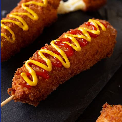 Crispy Mozzarella Cheese And Fish Sausage Corn Dog Savour Gourmet ...