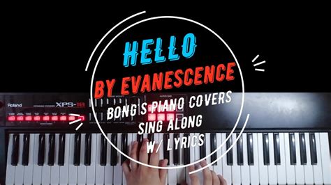 Hello - Evanescence | Sing Along w Lyrics | Piano Cover - YouTube