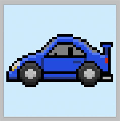 How to Make a Pixel Art Car - Mega Voxels