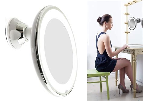 Lighted Magnifying Mirror Wall Mounted | Shelly Lighting