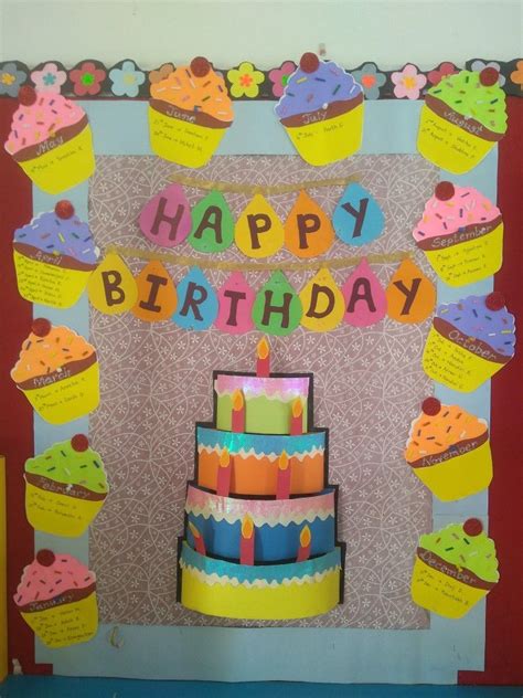 Birthday Chart for Preschool | Bulletin Board Ideas