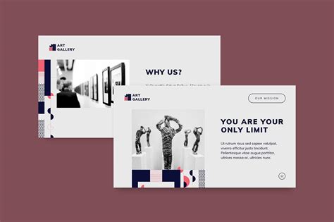 Art Gallery PowerPoint Presentation Template :: Behance