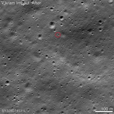 Chandrayaan-2: What before and after photos of Vikram crash site reveal