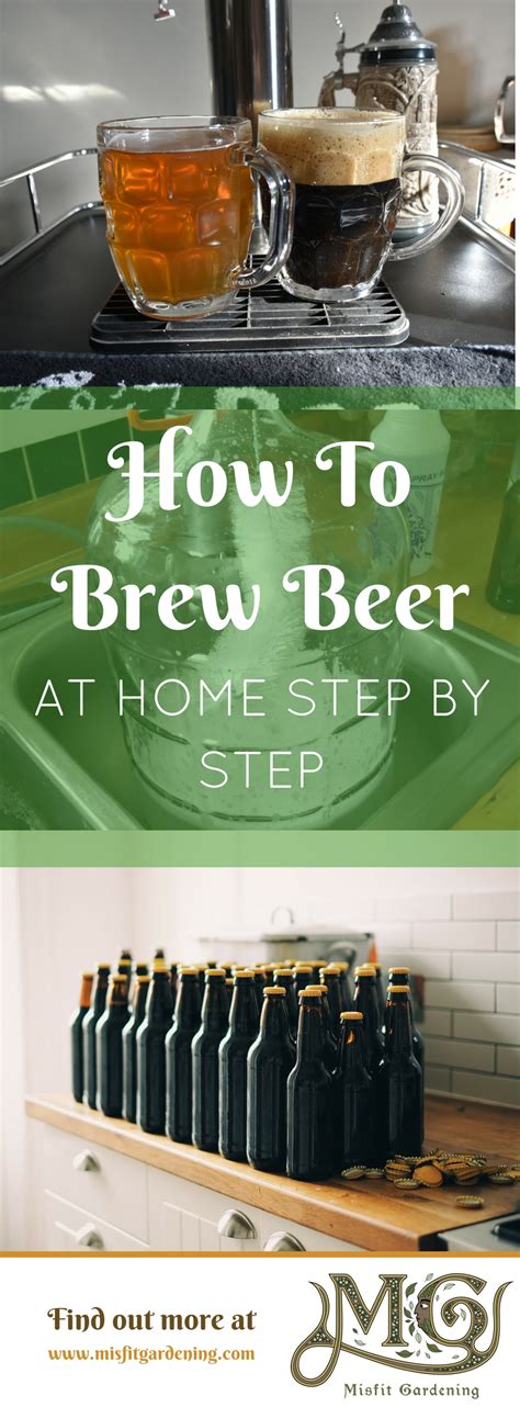 How to Make Beer at Home Step By Step - Misfit Gardening