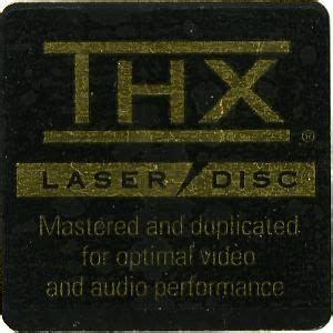 Here is a Vintage THX Laserdisc Sticker. This is the Gold on Black ...