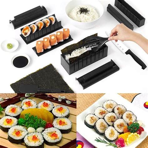 Sushi Maker Set All-In-One DIY Sushi Making Kit (4 Roll Shapes) – Simply Novelty