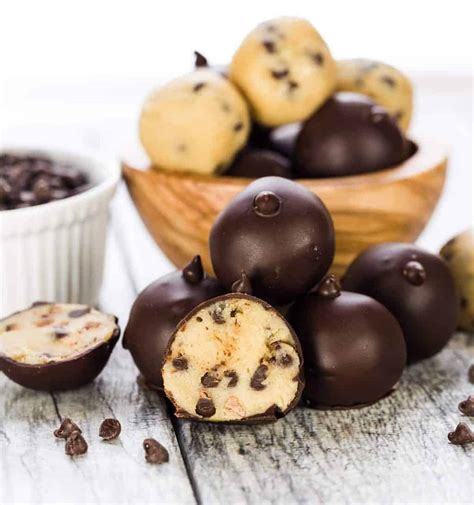 Chocolate Chip Cookie Dough Truffles