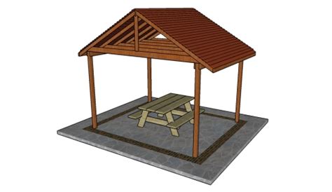 Picnic shelter plans | HowToSpecialist - How to Build, Step by Step DIY Plans