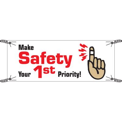 Make Safety Your First Priority Safety Slogan Banners | Seton