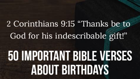 50 Epic Bible Verses About Birthdays (Happy Birthday Verses)